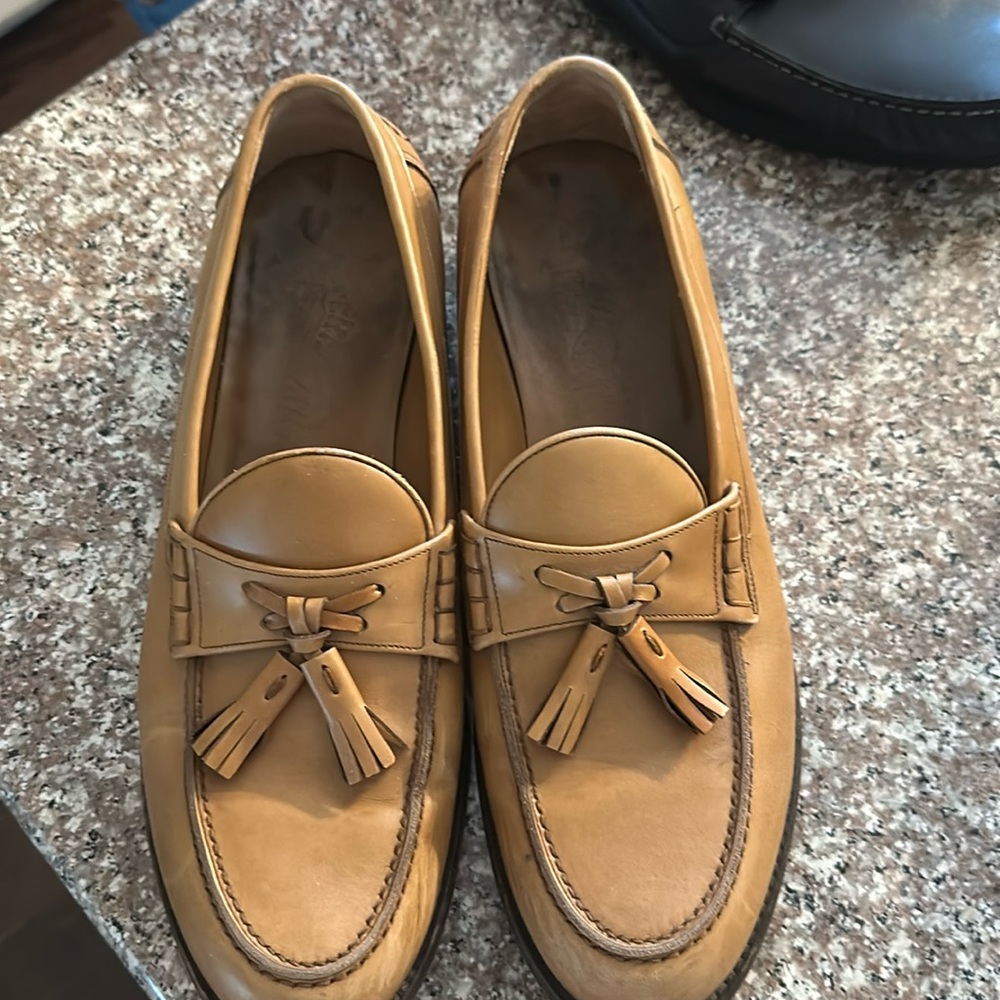 Tan Tassel Men’s Ferragamo Loafers size 10.5 D
